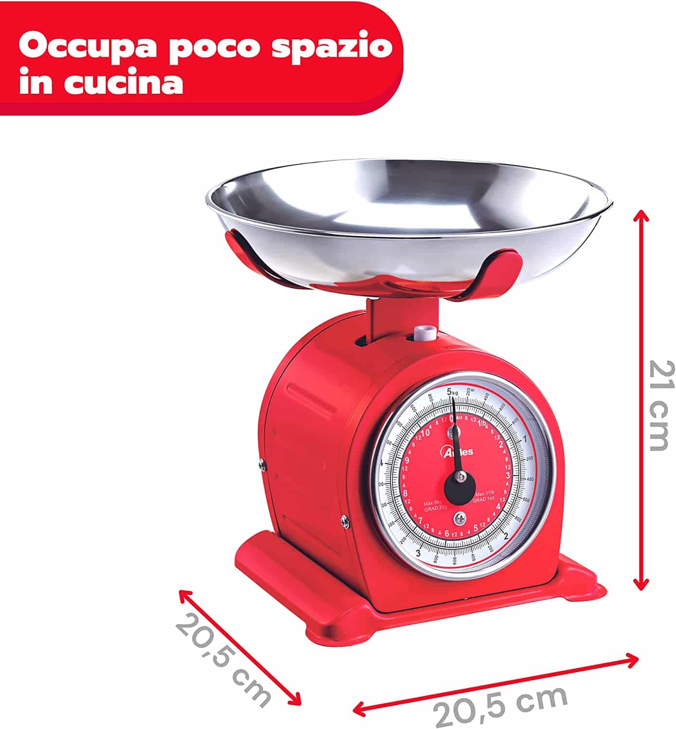 Bilancia da cucina meccanica Ardes Bascula AR1PA3M - Morena