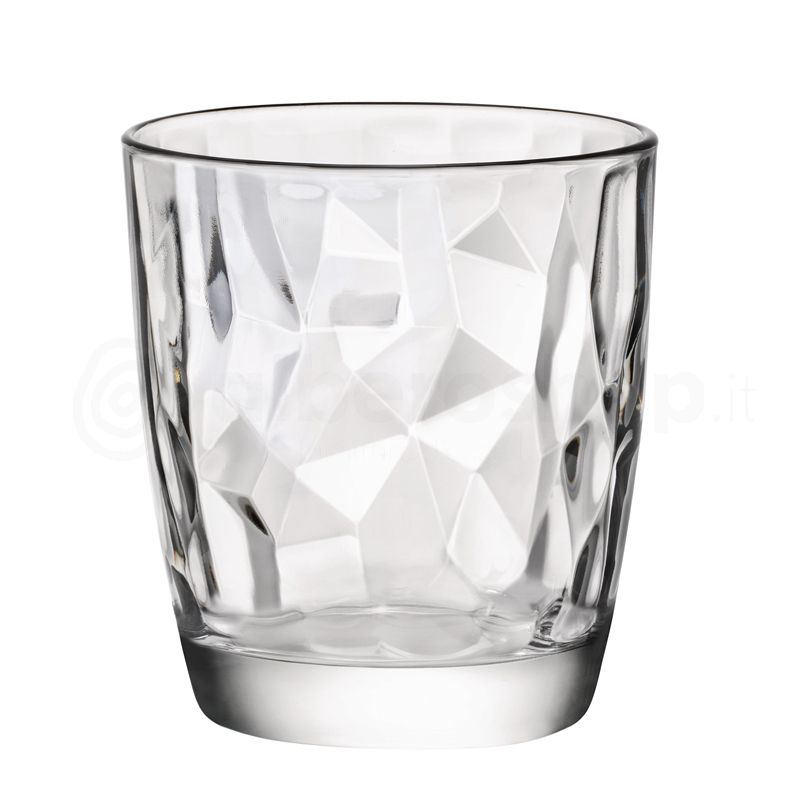 Bicchiere acqua 30 cl Set 3 Pz In Vetro Trasparente Bormioli Rocco Diamond  - Morena