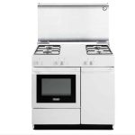 DE LONGHI  Cucina 86x50cm bianca Forno gas con portabombola