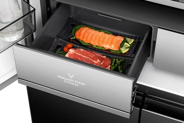 RQ768N4GBE Hisense Frigo 4 porte Nero91cm E