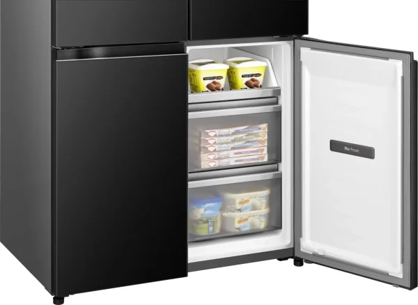 RQ768N4GBE Hisense Frigo 4 porte Nero91cm E