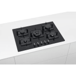 PPQ7A6B10 Piano 75 cm Bosch Serie 6 Vetro temperato Nero