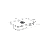 BERTAZZONI Piano cottura induzione con cappa integrata 80cm P804ICH2M30NC