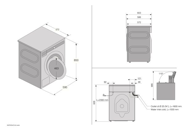 ASKO W 5096 RT Lavatrice 9KG 1600giri A