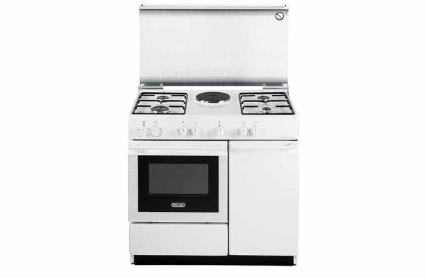 De Longhi SEW 8541 N ED Cucina 86x50 cm Forno a gas+Piastra Elettrica Bianca