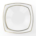 Servizio piatti 18 pz PLUS GOLD LINE in porcellana