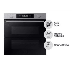 NV7B45403BS Forno Samsung Dual Cook Flex™ Serie 4 76litri