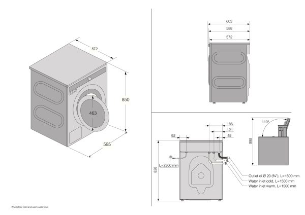 W 7096 XW ASKO Lavatrice 9 kg