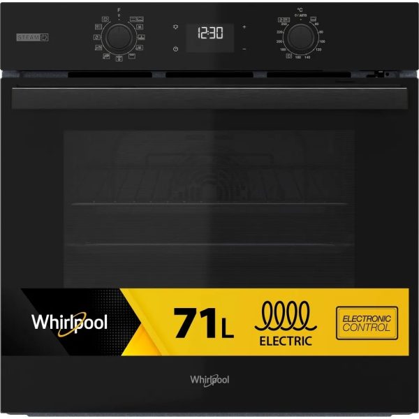 OMSR58RU1SB WHIRLPOOL Forno Incasso  71 litri Nero