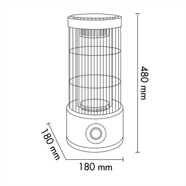 LOONEY ARGO Stufa a carbonio