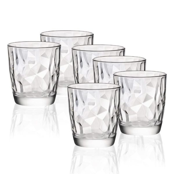 Bicchiere acqua 30 cl Set 3 Pz In Vetro Trasparente Bormioli Rocco Diamond
