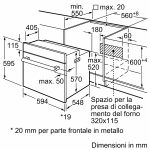 HBF011BR0 Bosch Forno da Incasso  Serie 2 66 lt Acciaio A