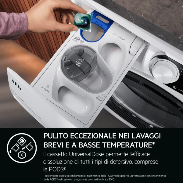LR8H94GBY AEG Lavatrice UniversalDose 9kg