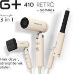 Gamma+ Styler 3 in 1 G+ 410 RETRÒ Asciugacapelli, Piastra e Arricciacapelli in un Solo Strumento